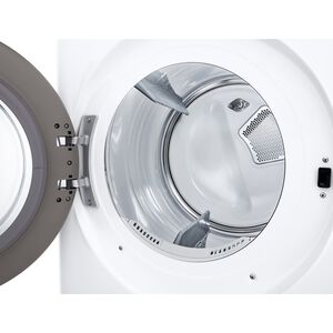 LG 27 in. 7.4 cu. ft. Smart Stackable Gas Dryer with AI Sensor Dry, TurboSteam, Sanitize & Steam Cycle - White, White, hires