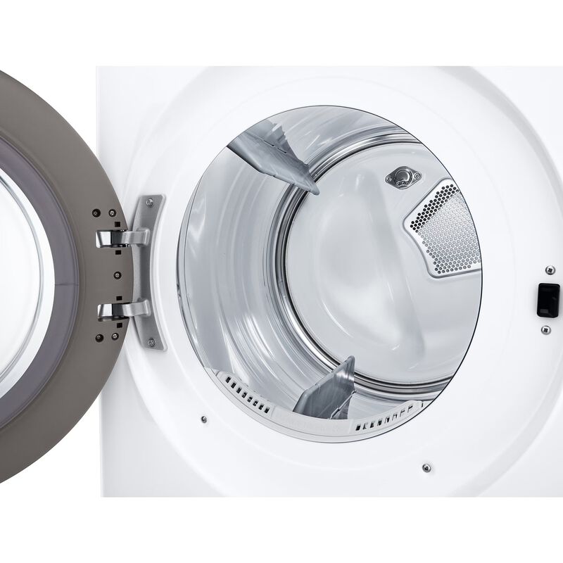 LG 27 in. 7.4 cu. ft. Smart Stackable Gas Dryer with AI Sensor Dry, TurboSteam, Sanitize & Steam Cycle - White, White, hires