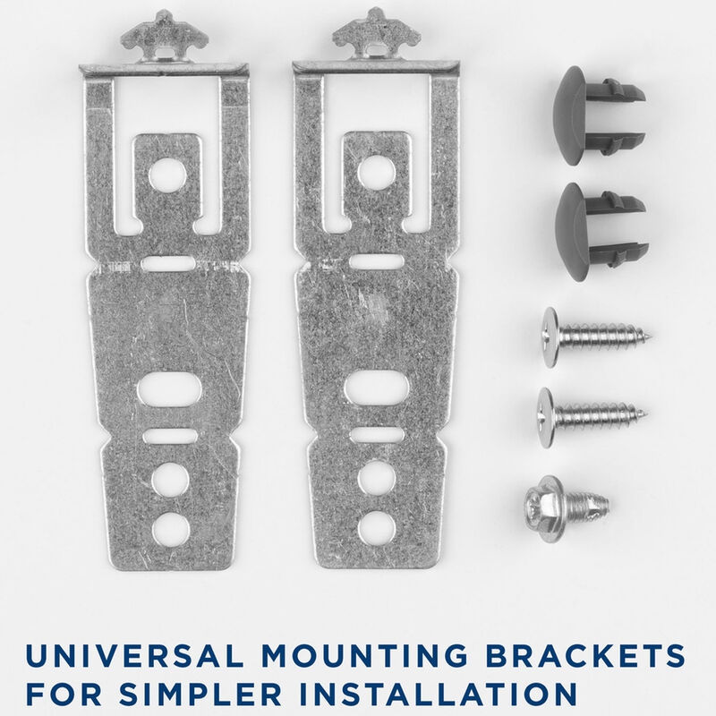 GE 24 in. Front Control Flush-Mount Dishwasher with 59 dBa Sound Level, Dry Boost & Pocket Handle - White, White, hires