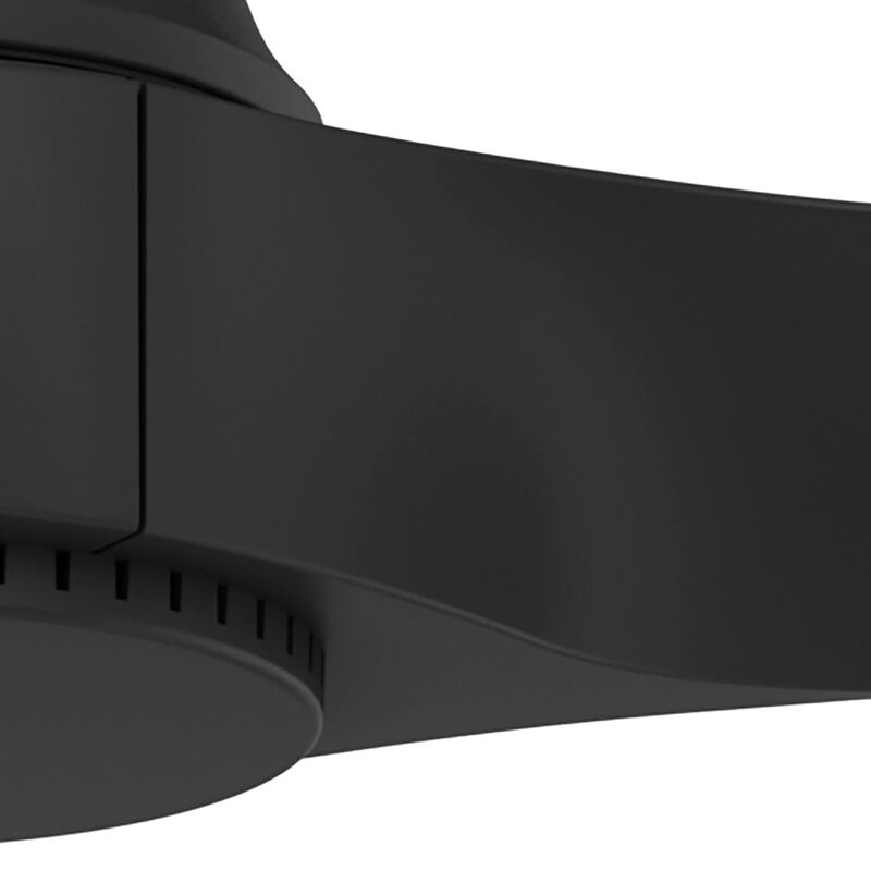 Hunter 60 in. Mosley Energy Star Damp Rated Ceiling Fan and Wall Control - Matte Black, , hires