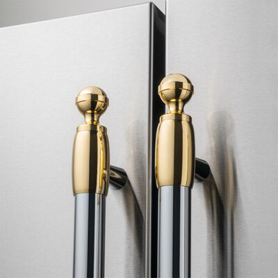 Bertazzoni Collezione Metalli Heritage Series Refrigerator & Dishwasher Decor Set (Set of 6) - Gold | DS2HERTGO