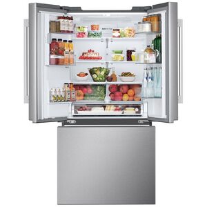 LG 33 in. 24.5 cu. ft. Smart French Door Refrigerator with Ice & Water Dispenser - PrintProof Stainless Steel, PrintProof Stainless Steel, hires