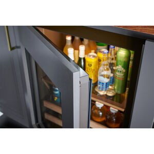 Sub-Zero Designer Series 24 in. Built-In 5.1 cu. ft. Smart Compact Beverage Center with Adjustable Shelves & Digital Control - Custom Panel Ready, , hires