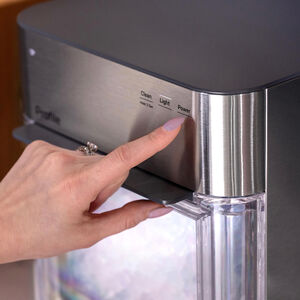 GE Profile 11 in. Smart Ice Maker with 3 lb. Ice Storage & Digital Control - Stainless Steel, , hires