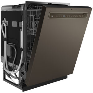 GE 24 in. Front Control Dishwasher with 47 dBa Sound Level, 3rd-Rack, Dry Boost & Pocket - Slate, Slate, hires