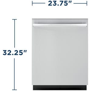 GE 24 in. Top Control Dishwasher with 51 dBa Sound Level & Condensate Dry - Stainless Steel, Stainless Steel, hires