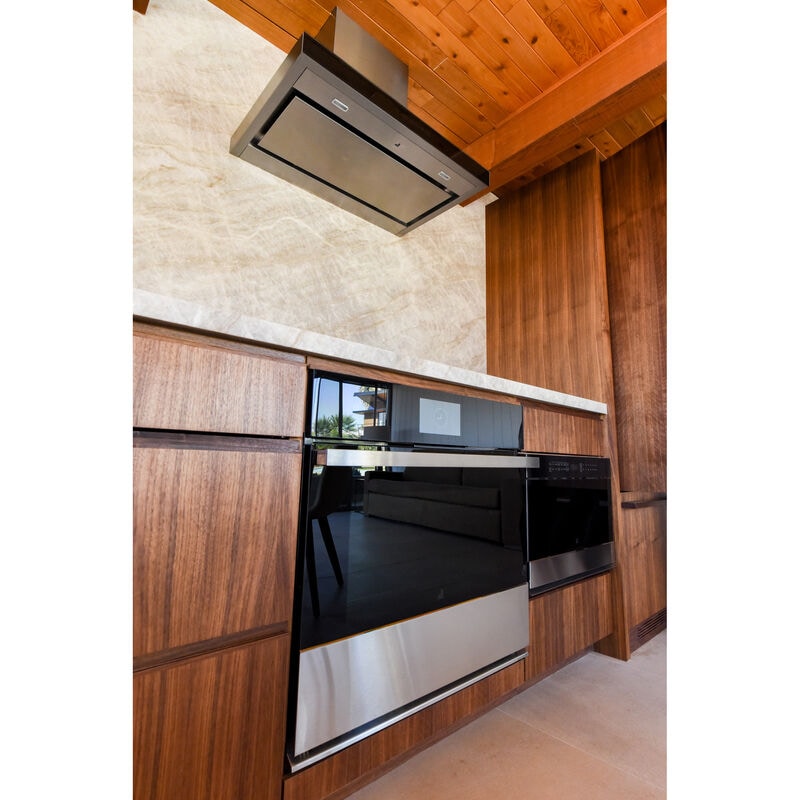 JennAir 30 in. Convertible Chimney Style Range Hood with 600 CFM, 4 Fan Speeds & 2 LED Lights - Stainless Steel, , hires