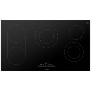 Bosch 800 Series 36 in. 5-Burner Electric Cooktop with Simmer Burner & Power Burner - Black, , hires
