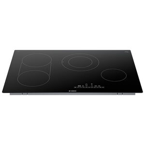 Bosch 800 Series 30 in. 4-Burner Electric Cooktop with Simmer Burner & Power Burner - Black, , hires