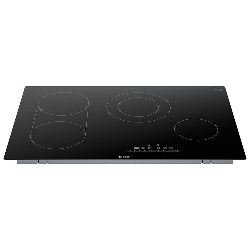 Bosch 800 Series 30 in. 4-Burner Electric Cooktop with Simmer Burner & Power Burner - Black, , hires