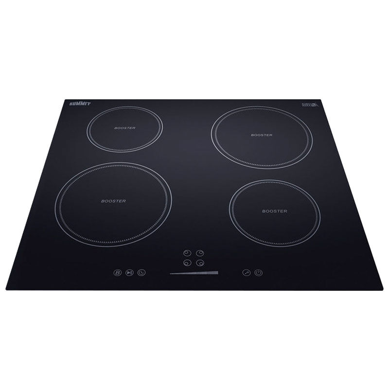 Summit 24 in. 4-Burner Induction Cooktop with Touch Controls - Black, , hires