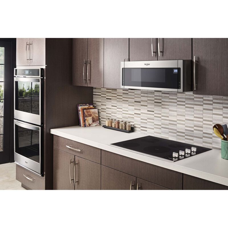 Whirlpool 30 in. 4-Burner Electric Cooktop with Simmer Burner - Stainless Steel, Stainless Steel, hires