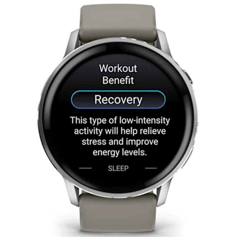 Garmin Venu 4 45 mm Smart Watch - Silver with Silver Gray Silicone Band, , hires