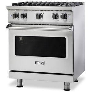 Viking 5 Series 30 in. 4 cu. ft. Standard Convection Gas Range with 4 Sealed Burners - Stainless Steel, Stainless Steel, hires