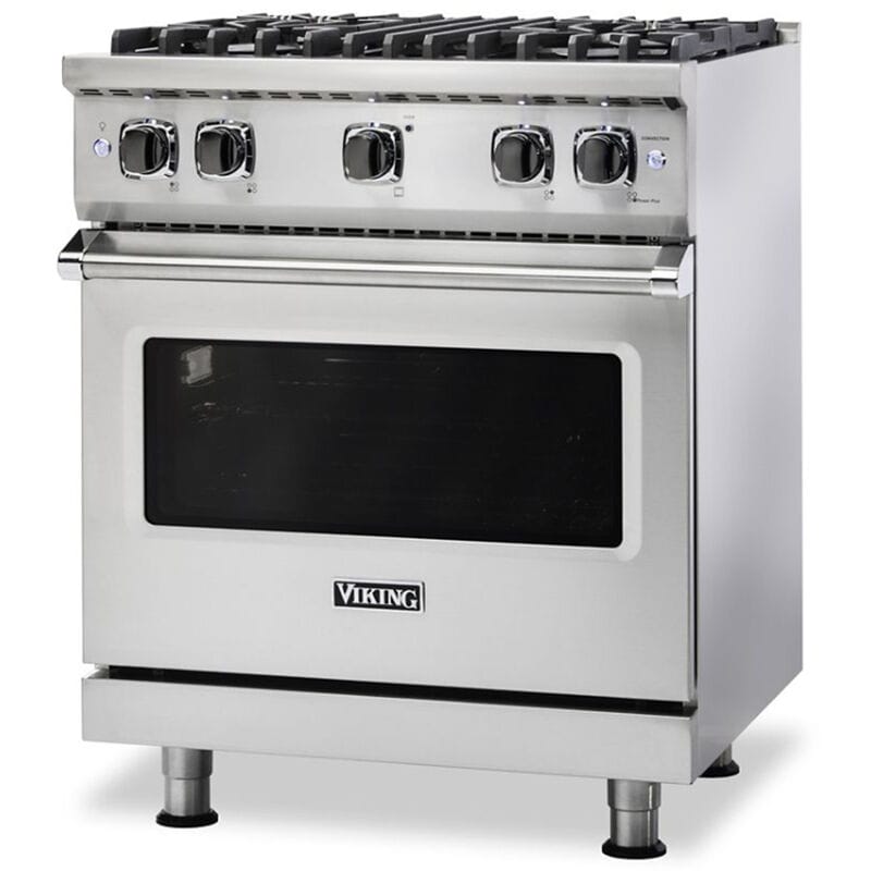 Viking 5 Series 30 in. 4 cu. ft. Standard Convection Gas Range with 4 Sealed Burners - Stainless Steel, Stainless Steel, hires
