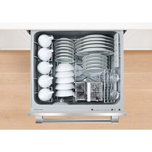Fisher Paykel Pro Series 9 24 in. Smart Double Drawer with Top Control & 44 dBa Sound Level - Stainless Steel, , hires