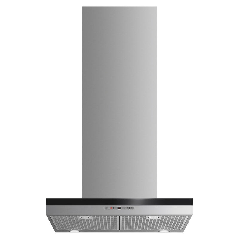 Fisher & Paykel 24 in. Chimney Style Wall Mount Range Hood with 4 Speed Settings, 600 CFM, Convertible Venting & LED Lights - Stainless Steel, , hires
