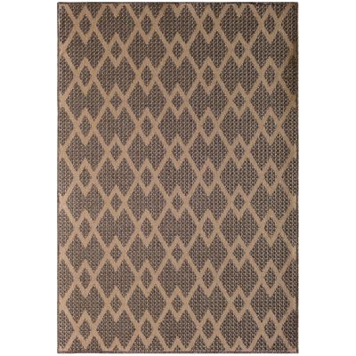 Natco Santorini Collection Outdoor Area Rug Chevron 7'10"x9'10" - Natural/Pebble | 1702UP80106P