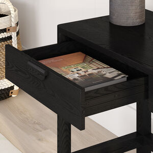 Hudson & Canal Fern 48" Wide Rectangular Desk - Black Grain, , hires