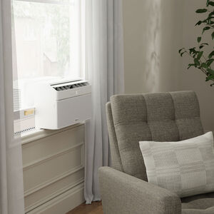 Midea QB Series 10,000 BTU 115V U-Shaped Smart Energy Star Window Air Conditioner with Inverter, 3 Fan Speeds, Sleep Mode & Remote Control - White, , hires