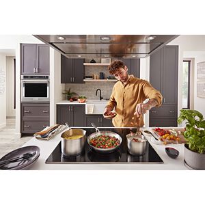 KitchenAid 36 in. Convertible Chimney Style Range Hood with 585 CFM, 3 Fan Speeds , 4 LED & 2 Halogen Lights - Stainless Steel, Stainless Steel, hires
