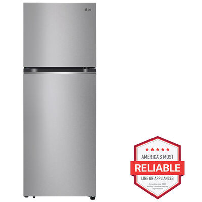 LG 24 in. 11.1 cu. ft. Counter Depth Top Freezer Refrigerator - Stainless Steel Look | LT11C2000V
