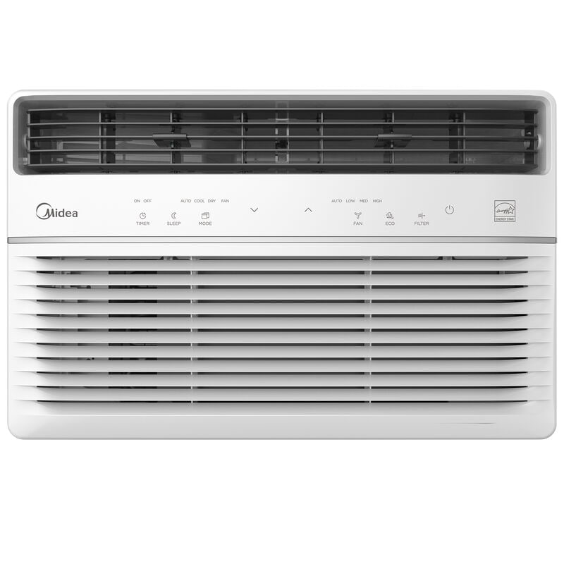 Midea 6,000 BTU Window Air Conditioner with 3 Fan Speeds, Sleep Mode & Remote Control - White, , hires
