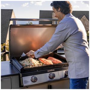 Blackstone 28 in. 3-Burner Built-In Liquid Propane Gas Flat Top Griddle with 590 sq. in. Cooking Surface - Stainless Steel, , hires