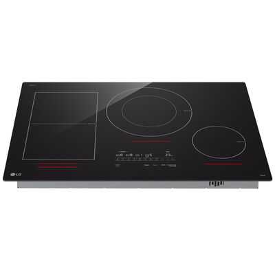 LG 30 in. 4-Burner Smart Induction Cooktop with SmoothTouch Controls, Simmer Burner & Power Burner - Black | CBIH3017BE
