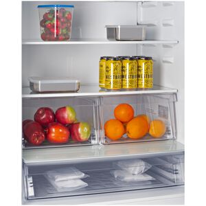 Summit 30 in. 16.1 cu. ft. Counter Depth Bottom Freezer Refrigerator with Ice Maker - Stainless Steel, , hires