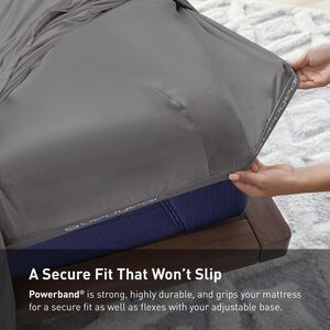 BEDGEAR Dri-Tec Split King / Cal King Sheet Set (Ideal for Adj. Bases) - Grey, , hires