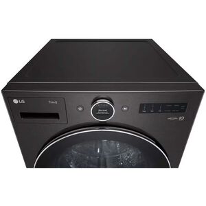 LG 27 in. 5.0 cu. ft. Front Loading Smart Washer with 25 Wash Programs, 19 Wash Options, Sanitize Cycle, Steam Wash & Self Clean - Black Steel, , hires