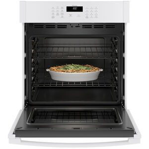 GE 27 in. 4.3 cu. ft. Smart Electric Single Wall Oven - White, White, hires