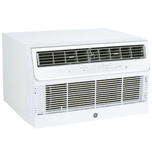 GE 14,000 BTU 230V Smart Through-the-Wall Air Conditioner with 3 Fan Speeds, Sleep Mode & Remote Control - White, , hires