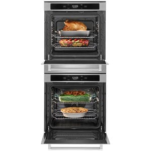 KitchenAid 24 in. 5.2 cu. ft. Smart Top Control Electric Double Wall Oven with True European Convection - Fingerprint Resistant Stainless Steel, , hires