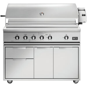 DCS Series 7 48 in. 4-Burner Built-In Natural Gas Grill with Rotisserie & Smoke Box - Stainless Steel, , hires