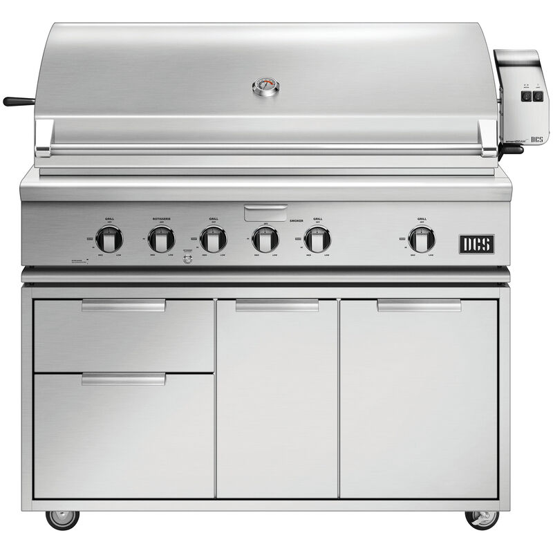DCS Series 7 48 in. 4-Burner Built-In Natural Gas Grill with Rotisserie & Smoke Box - Stainless Steel, , hires