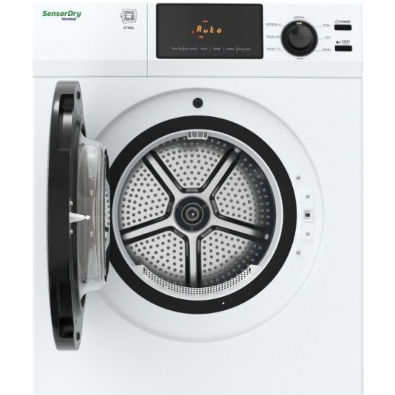 Equator Deluxe 24 in. 4.0 cu. ft. Stackable Electric Dryer with Sensor Dry, Sanitize & Steam Cycle - White, , hires