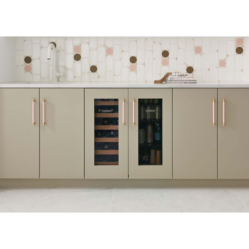 Sub-Zero Designer Series 15 in. Built-In 3.1 cu. ft. Smart Compact Beverage Center with Adjustable Shelves & Digital Control - Custom Panel Ready, , hires