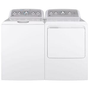 GE 27 in. 4.6 cu. ft. Top Load Washer with Stainless Steel Basket - White, , hires