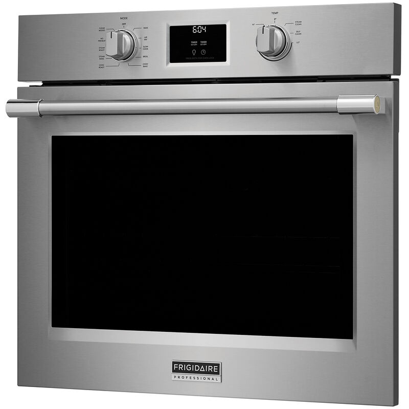 Frigidaire Professional 30 in. 5.3 cu. ft. Steam Electric Single Wall Oven with True European Convection - Stainless Steel, , hires