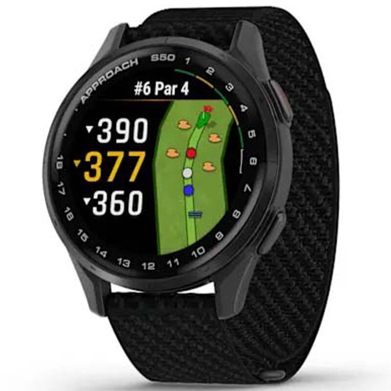 Approach S50 GPS Golf Watch, Slate with Black Nylon Band, , hires