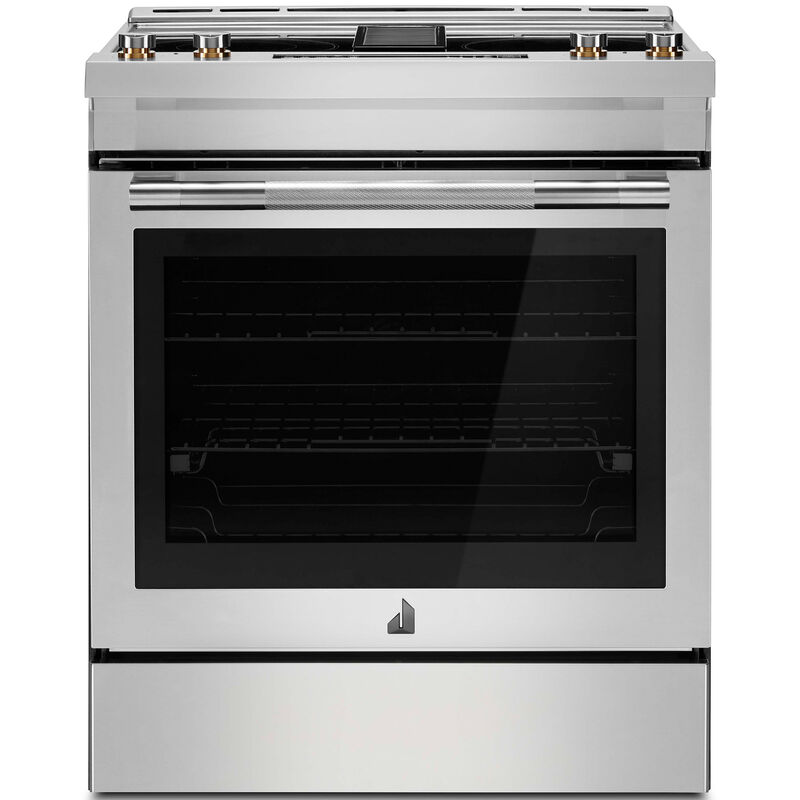 JennAir 30 in. 6.2 cu. ft. Air Fry True European Convection Slide-In Electric Range with Radiant Burners - Stainless Steel, , hires