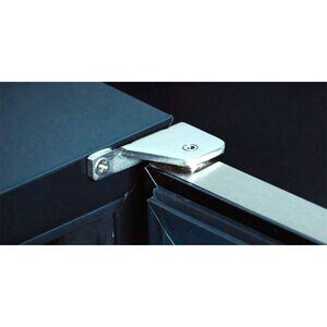 XO 24 in. Built-In/Freestanding 5.7 cu. ft. Compact Beverage Center with Adjustable Shelves & Digital Control - Black Stainless Steel, , hires