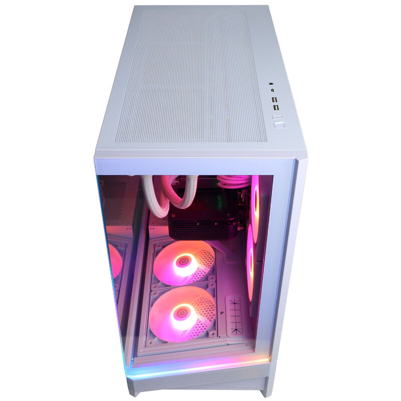 CyberPowerPC Gamer Supreme Desktop with Intel Core Ultra 7 270K Plus, 3.7 GHz, 24-Core CPU, NVIDIA GeForce RTX 5070 Ti, 16GB VRAM GPU, 32 GB RAM, 2 TB SSD & Windows 11 Home - White, , hires