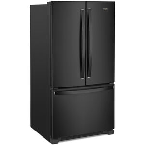 Whirlpool 36 in. 20.0 cu. ft. Counter Depth French Door Refrigerator with Internal Water Dispenser - Black, Black, hires