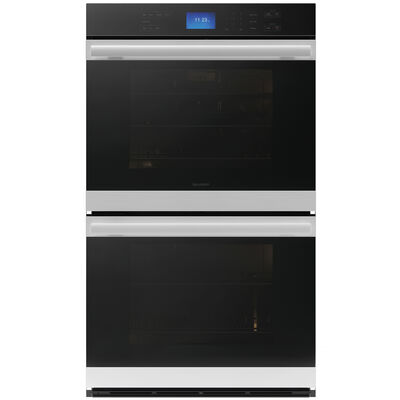 Sharp 30 in. 10.0 cu. ft. Electric Double Wall Oven with True European Convection & Self Clean - Stainless Steel | SWB3062GS