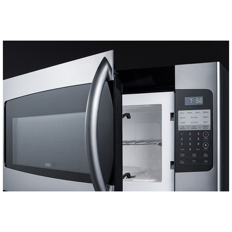 Summit 30 in. 1.6 cu. ft. 1000W Over-the-Range Microwave with 265 CFM - Stainless Steel, , hires