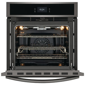 Frigidaire Gallery Series 27" 3.8 Cu. Ft. Electric Wall Oven with Standard Convection & Self Clean - Black Stainless Steel, Black Stainless Steel, hires