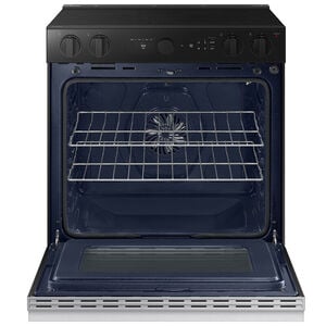 Samsung Bespoke 30 in. 6.3 cu. ft. Smart Air Fry True European Convection Slide-In Electric Range with Smoothtop Burners - Stainless Steel, Stainless Steel, hires